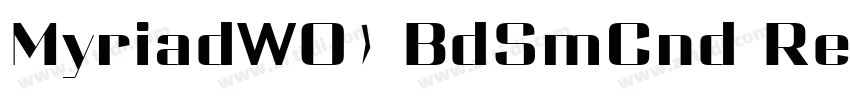 MyriadW01 BdSmCnd Re字体转换